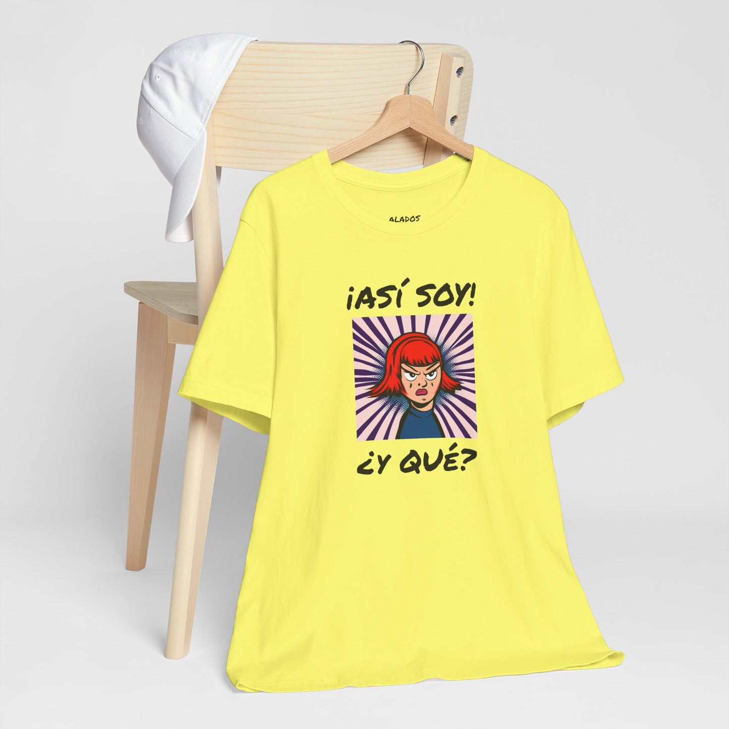 Funny T-Shirt for Teens,Bold Design T shirt,Women's Tee, Gift for Her,Funny Shirt for Latin Girls. 'ASI SOY, Y QUE?'
