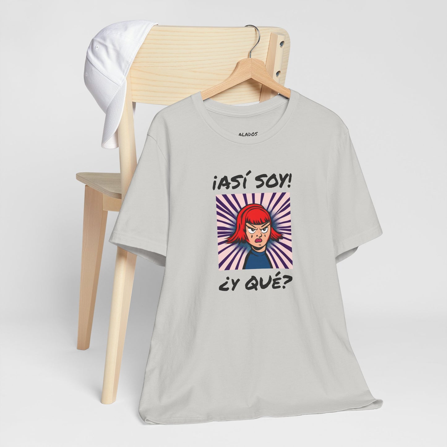 Funny T-Shirt for Teens,Bold Design T shirt,Women's Tee, Gift for Her,Funny Shirt for Latin Girls. 'ASI SOY, Y QUE?'