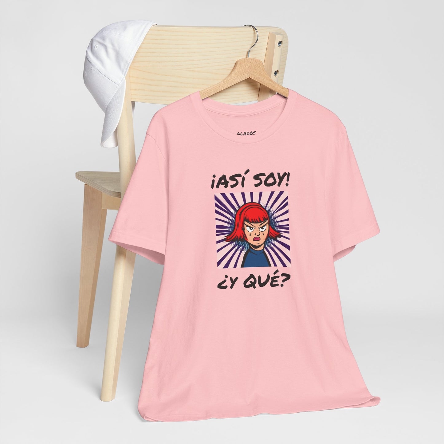 Funny T-Shirt for Teens,Bold Design T shirt,Women's Tee, Gift for Her,Funny Shirt for Latin Girls. 'ASI SOY, Y QUE?'