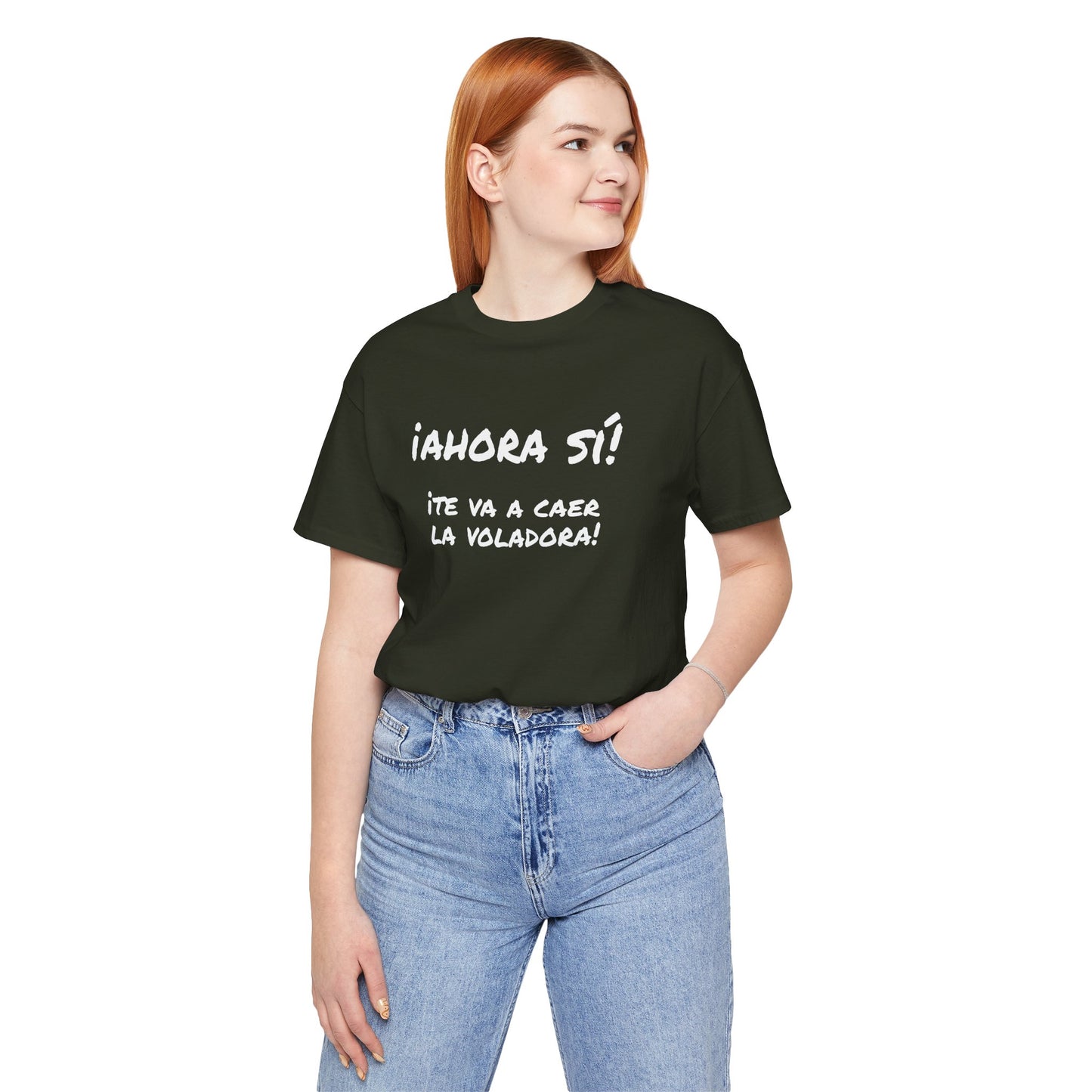 Funny T shirt for Men, Mexican Humor Tee,Great Gift for Friends, Casual Wear for Everyday.'Ahora si te va a caer la voladora!'