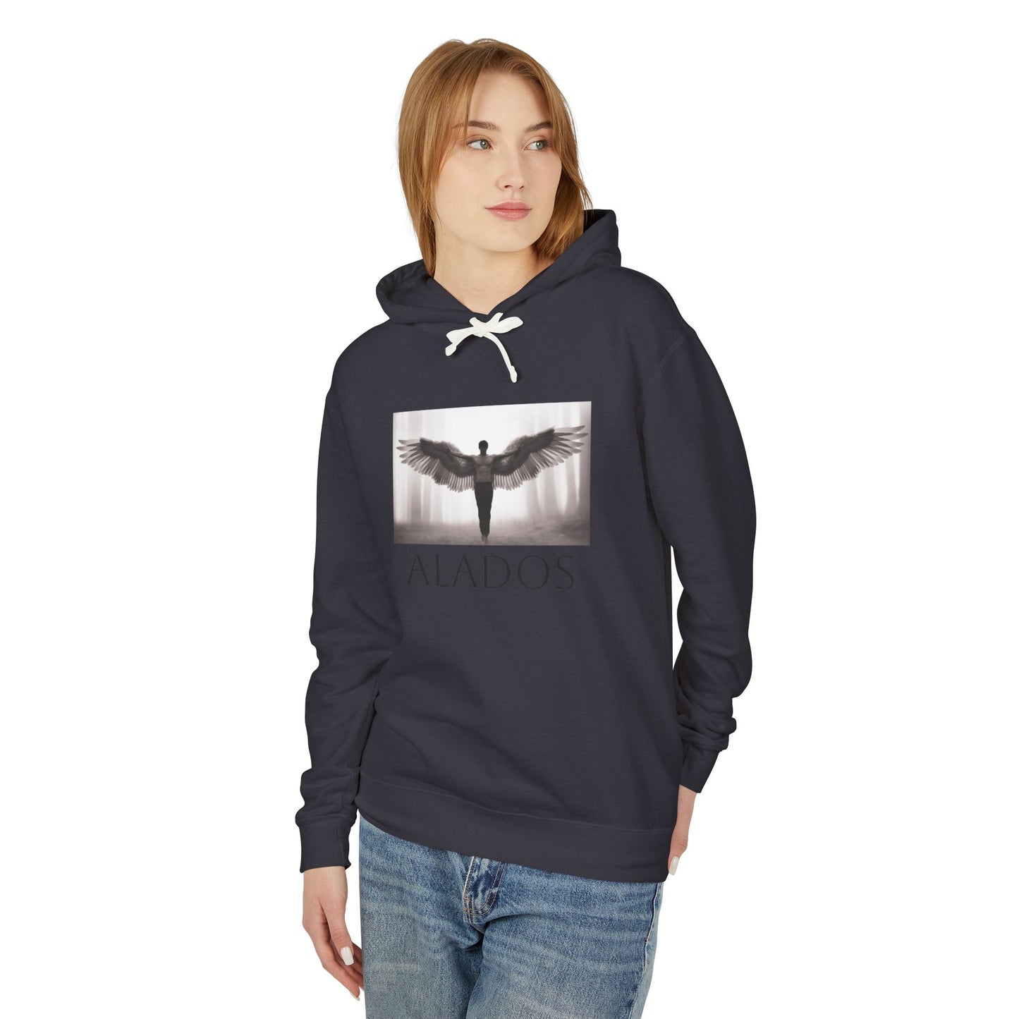ALADOS Angel Wings Hoodie,Unisex Lightweight Hoodie Sweatshirt, Unique Gift for Trendsetters. 'LOS ANGELES'
