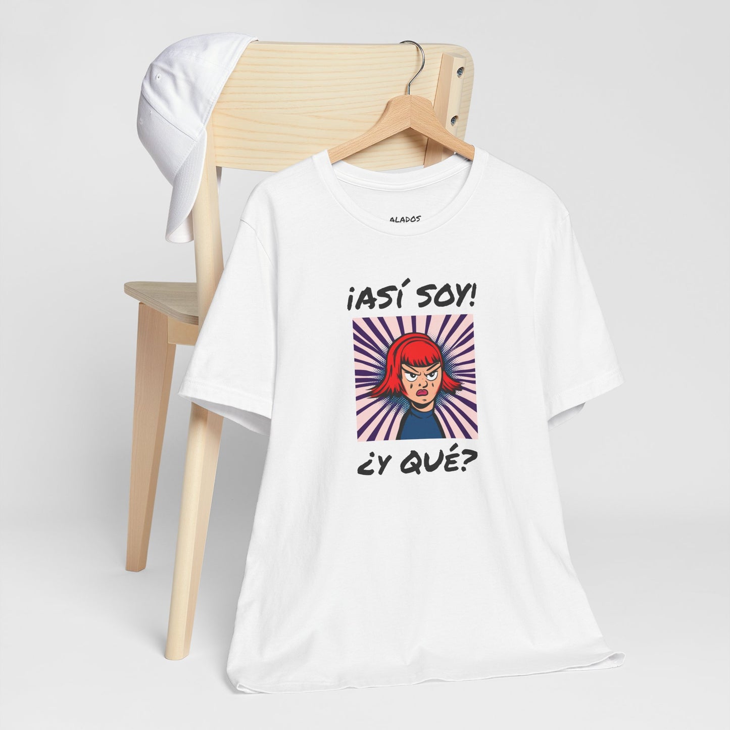 Funny T-Shirt for Teens,Bold Design T shirt,Women's Tee, Gift for Her,Funny Shirt for Latin Girls. 'ASI SOY, Y QUE?'
