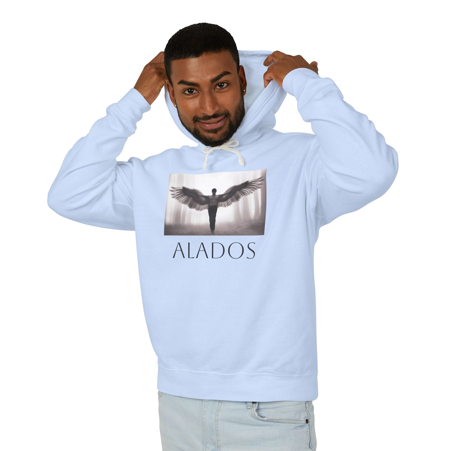 ALADOS Angel Wings Hoodie,Unisex Lightweight Hoodie Sweatshirt, Unique Gift for Trendsetters. 'LOS ANGELES'