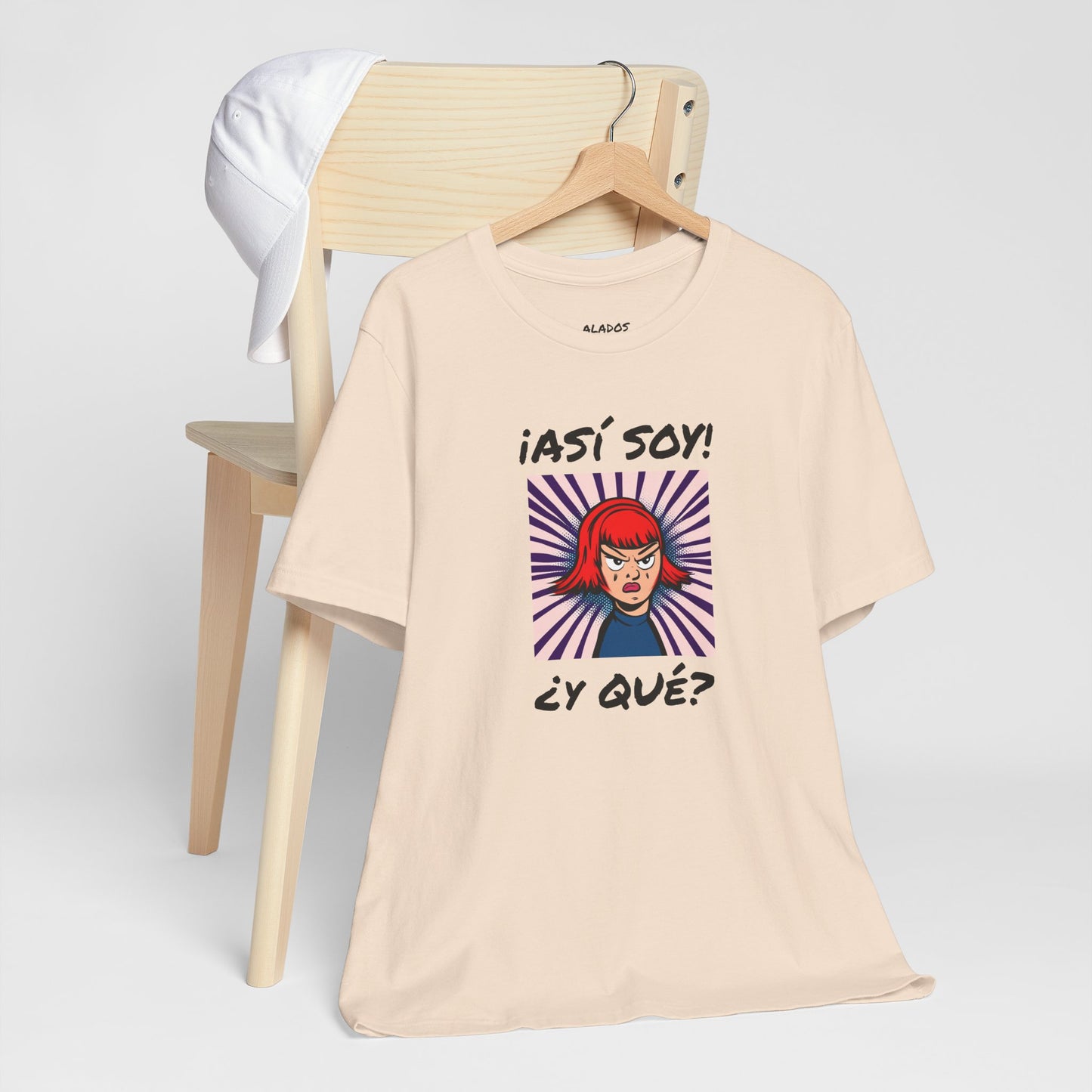 Funny T-Shirt for Teens,Bold Design T shirt,Women's Tee, Gift for Her,Funny Shirt for Latin Girls. 'ASI SOY, Y QUE?'