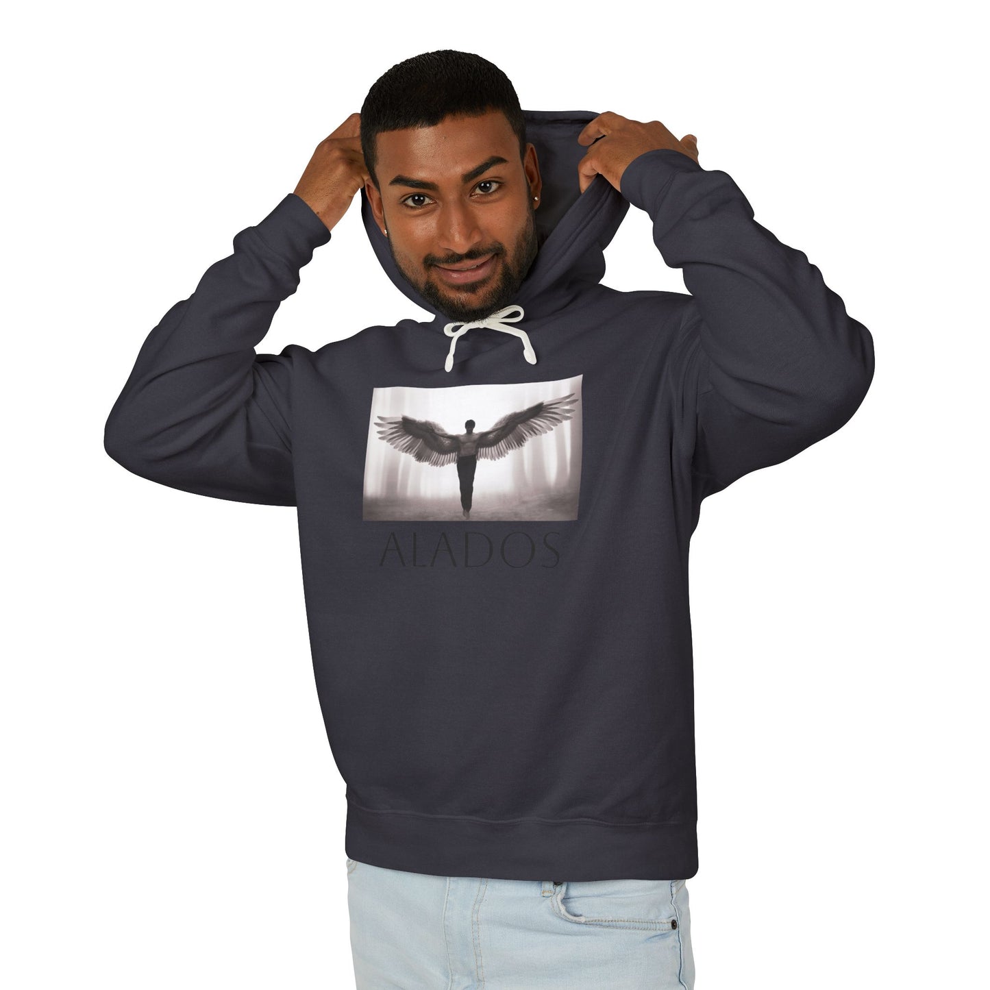 ALADOS Angel Wings Hoodie,Unisex Lightweight Hoodie Sweatshirt, Unique Gift for Trendsetters. 'LOS ANGELES'