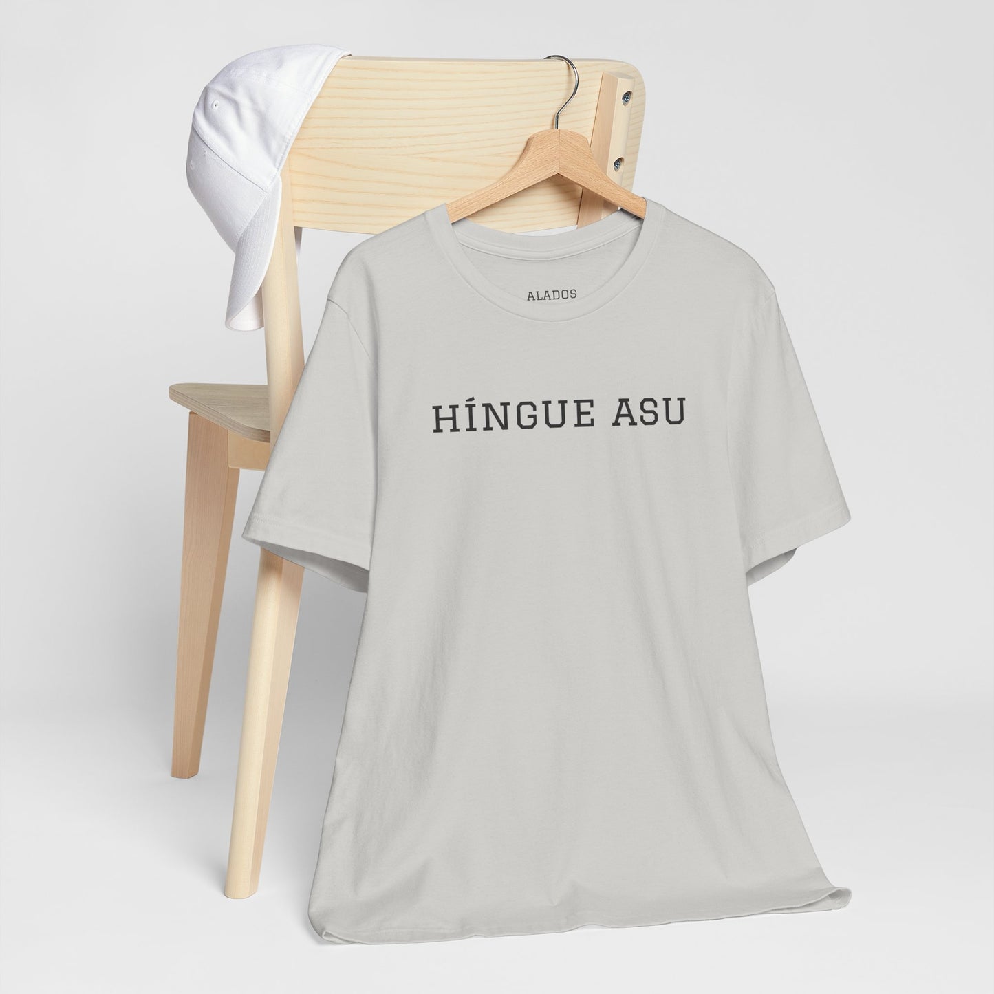 Funny Unisex T-shirt,Unique Graphic Tee,Casual Wear Neutral Gender, Gift for Friends, Mexican Humor Tee, Everyday Comfort.'HiINGUE ASU'
