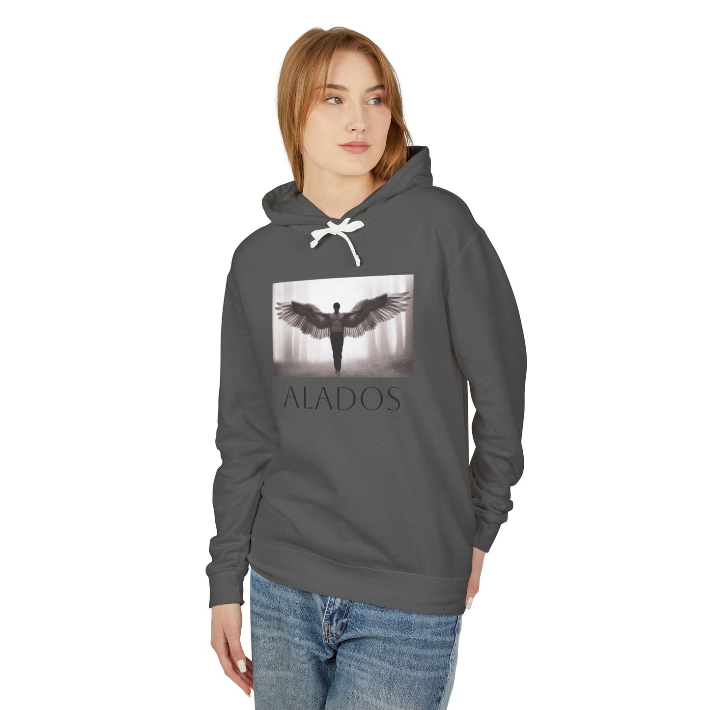 ALADOS Angel Wings Hoodie,Unisex Lightweight Hoodie Sweatshirt, Unique Gift for Trendsetters. 'LOS ANGELES'