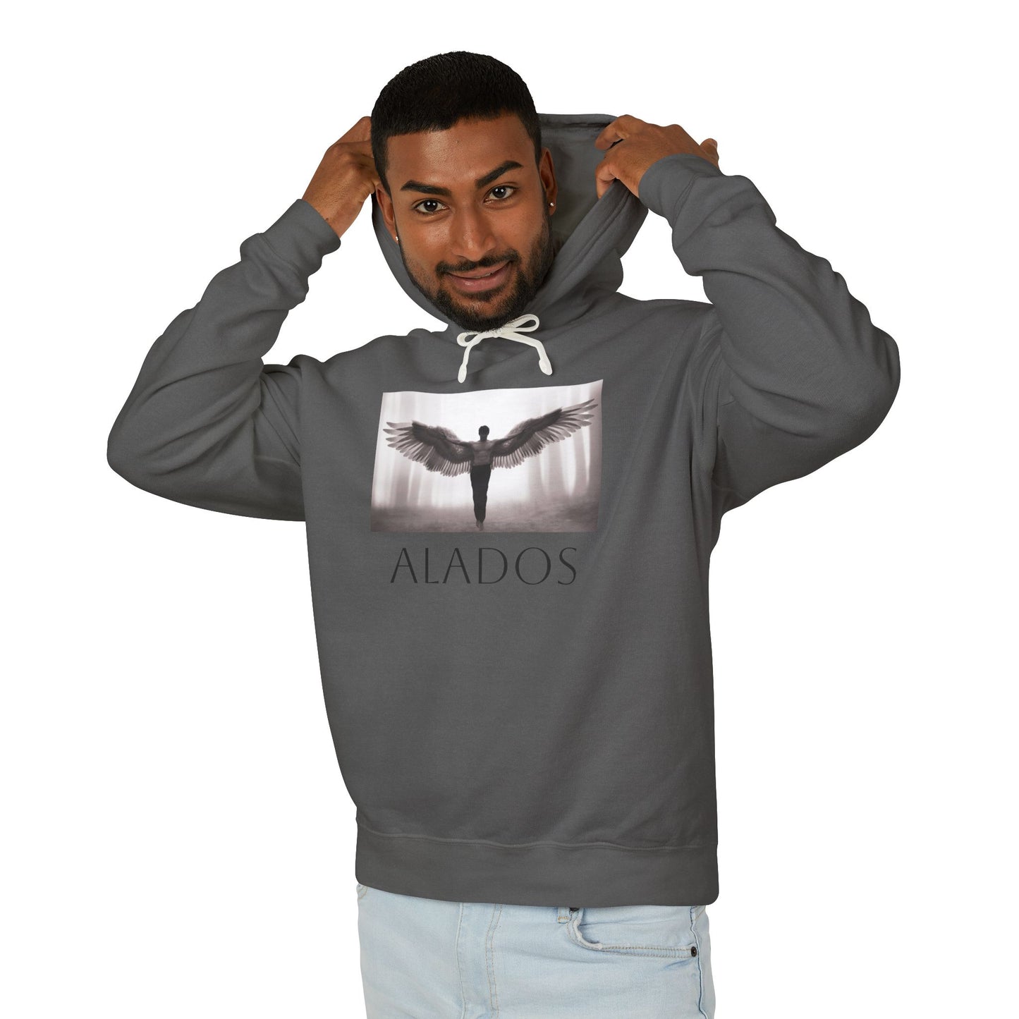 ALADOS Angel Wings Hoodie,Unisex Lightweight Hoodie Sweatshirt, Unique Gift for Trendsetters. 'LOS ANGELES'