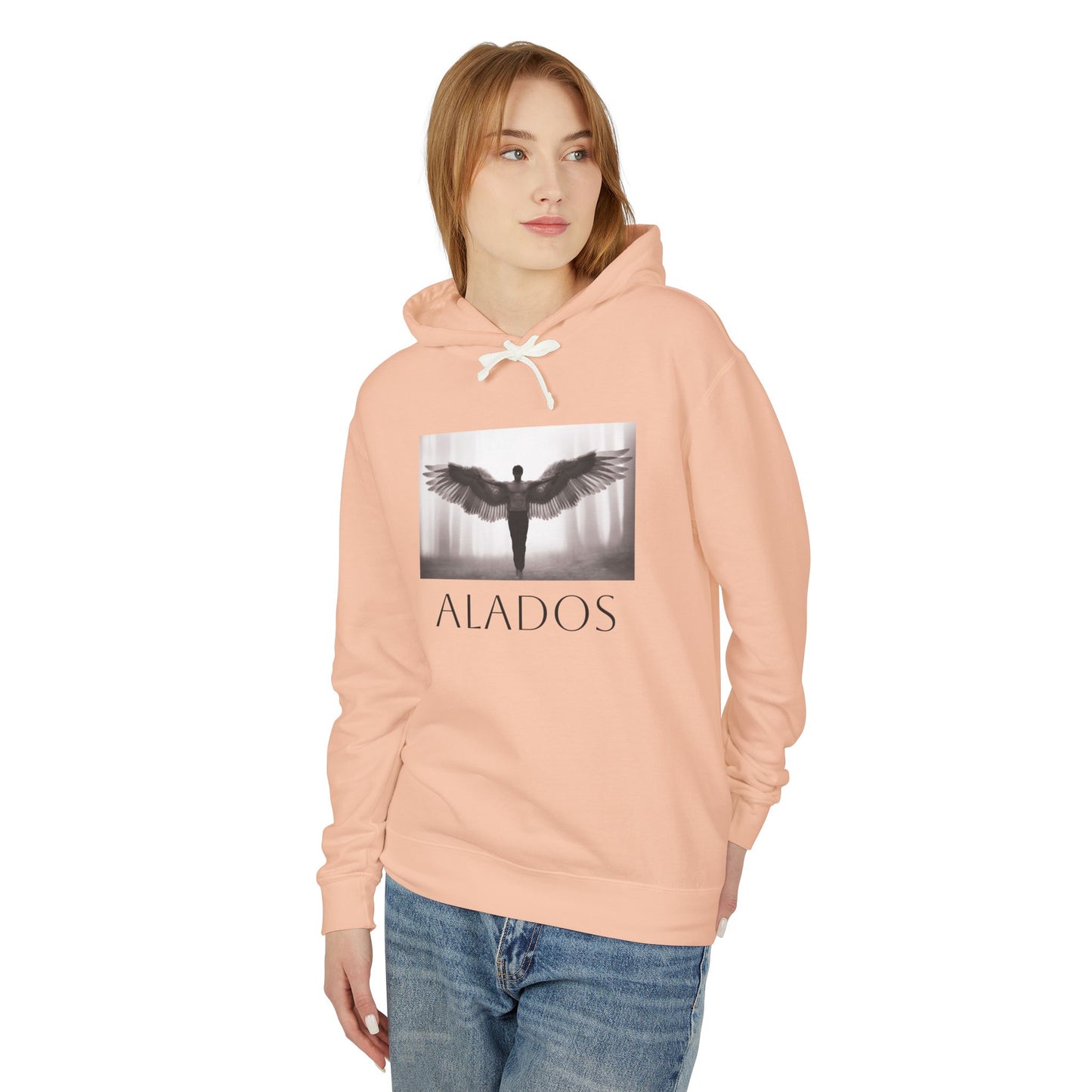 ALADOS Angel Wings Hoodie,Unisex Lightweight Hoodie Sweatshirt, Unique Gift for Trendsetters. 'LOS ANGELES'