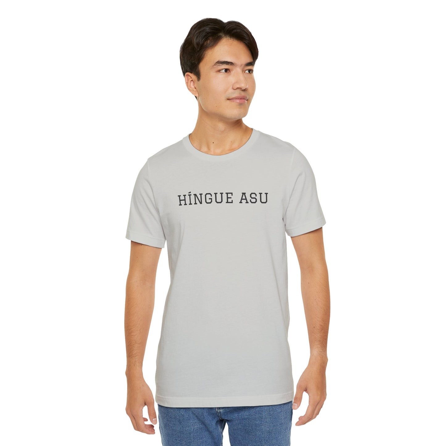 Funny Unisex T-shirt,Unique Graphic Tee,Casual Wear Neutral Gender, Gift for Friends, Mexican Humor Tee, Everyday Comfort.'HiINGUE ASU'