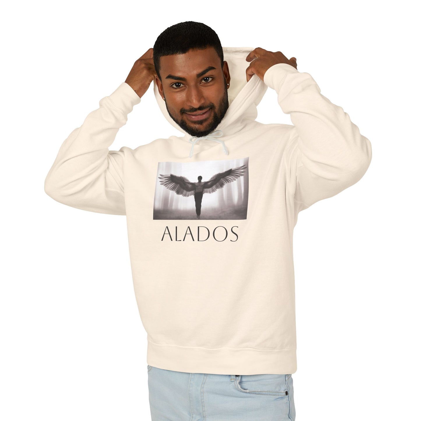 ALADOS Angel Wings Hoodie,Unisex Lightweight Hoodie Sweatshirt, Unique Gift for Trendsetters. 'LOS ANGELES'