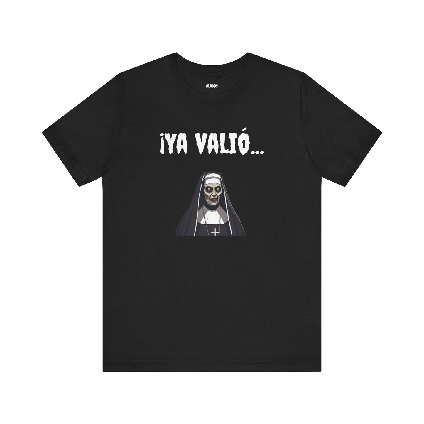 Gothic Nun Tee - Dark Humor Unisex Jersey Shirt - Perfect for Halloween, Parties, Casual Wear, Gifts, Unique Design.YA VALIO
