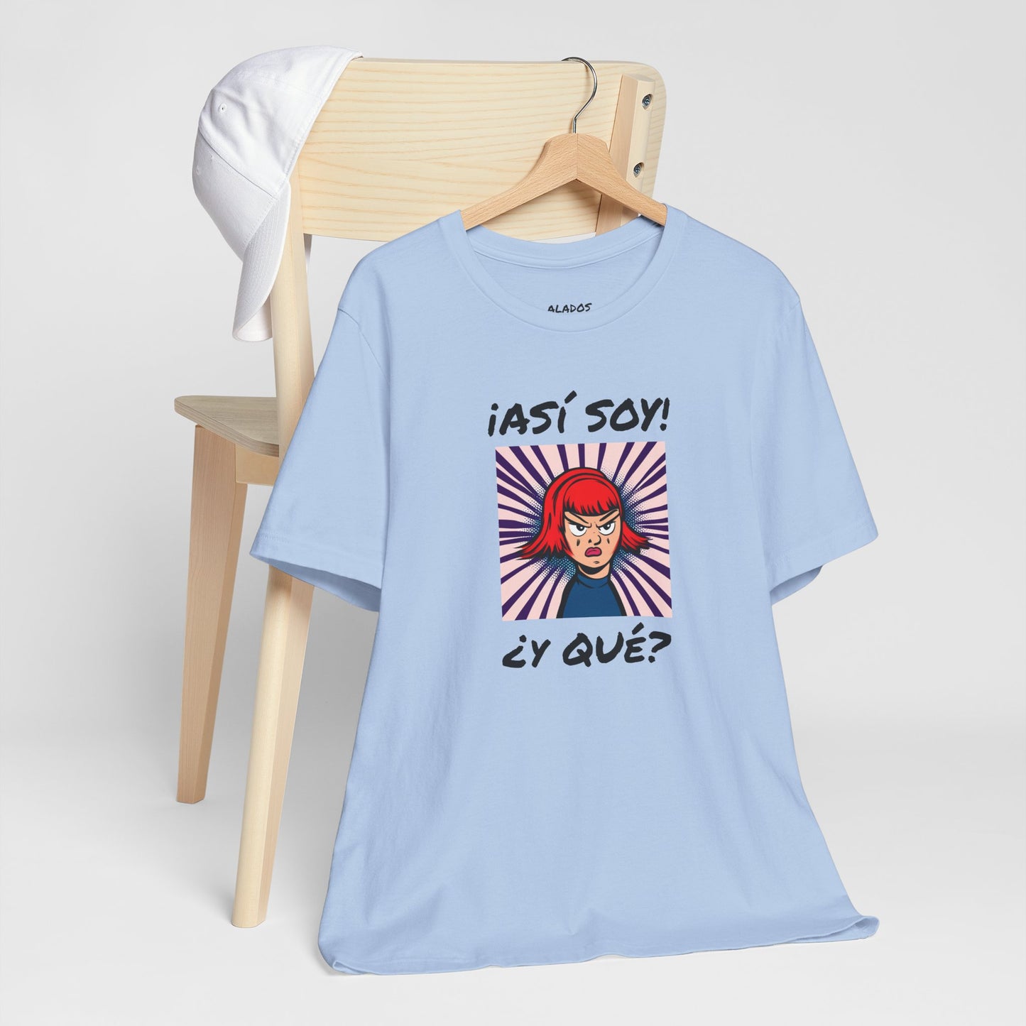 Funny T-Shirt for Teens,Bold Design T shirt,Women's Tee, Gift for Her,Funny Shirt for Latin Girls. 'ASI SOY, Y QUE?'