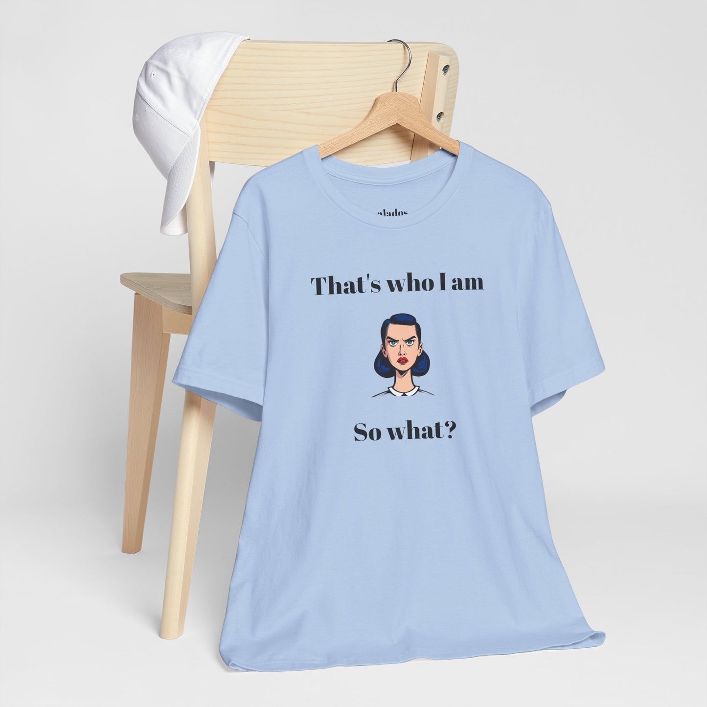 Bolt Design Shirt,  Women's Top, Unique Design Tee,Novelty Gift, Great Gift for Teens.'That's who I am,So what?'