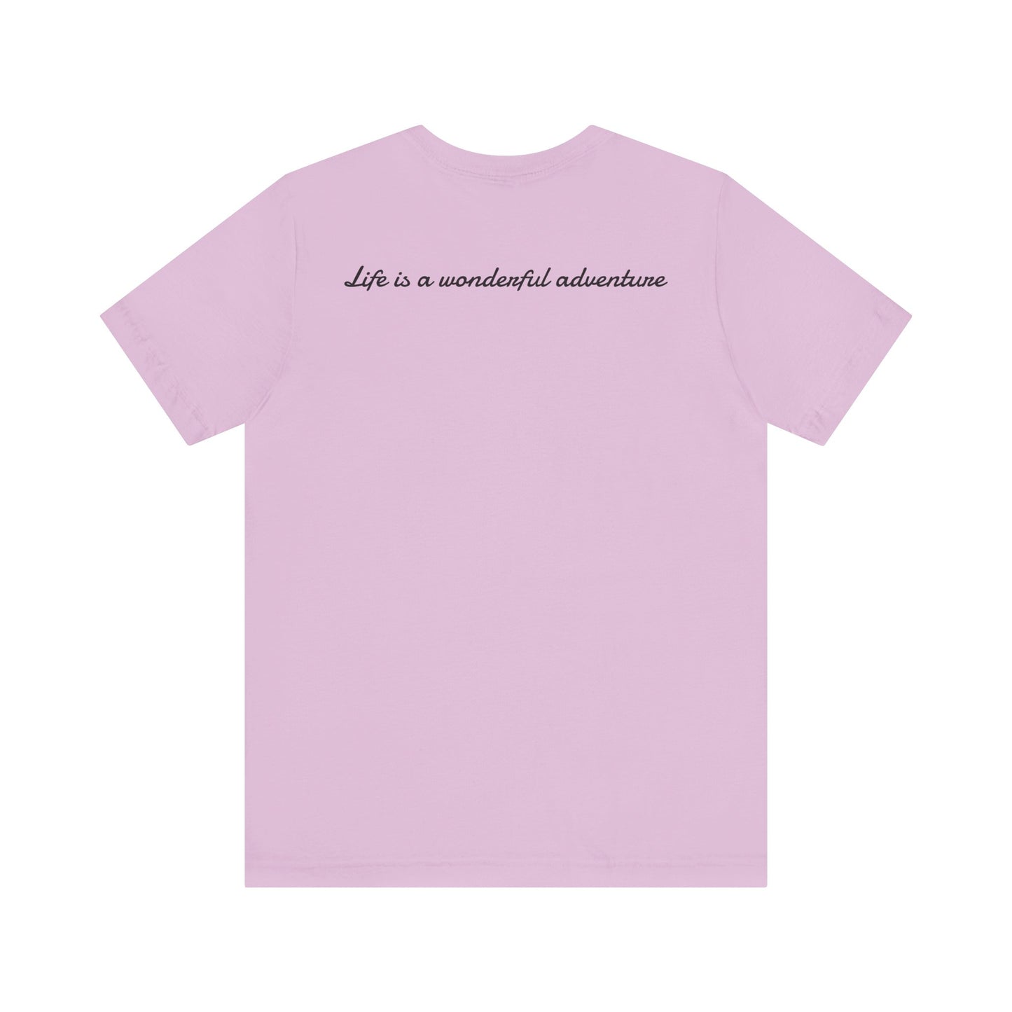 ALADOS.Inspiring Graphic Unisex T-Shirt for Explorers,Unique Design Tee,Motivational Gift for Friends. -Life is a wonderful adventure.-