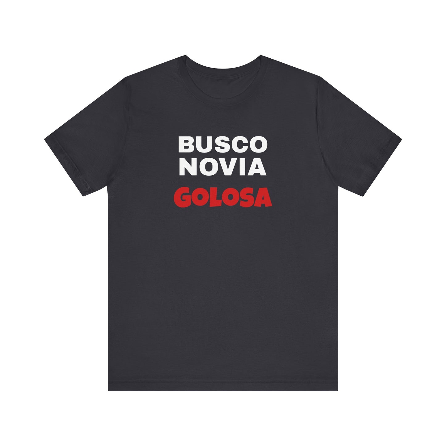 Funny Mexican Tee, Humorous  T-shirt, Sarcastic Tee, Gift for Lovers,Summer Style T-shirt,Latino T shirt. 'BUSCO NOVIA GOLOSA'
