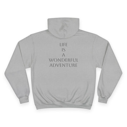 Sporting Champion Hoodie,Unique Design For Adventure Lovers,Great Gift for Holidays,Neutral Gender Hoodie. 'ALADOS:Life is a Wonderful Adventure'