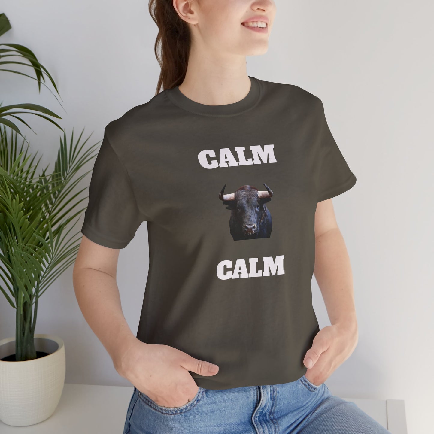 Funny Unisex Tee, Sarcastic T Shirt, Holiday Gift, Casual Wear, Joke Clothing, Birthday Gift,Mexican Humor Tee. 'Calm... Calm'
