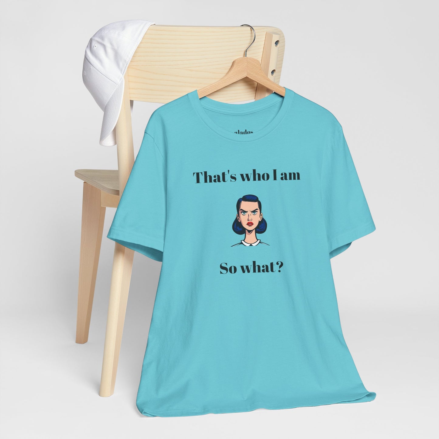 Bolt Design Shirt,  Women's Top, Unique Design Tee,Novelty Gift, Great Gift for Teens.'That's who I am,So what?'