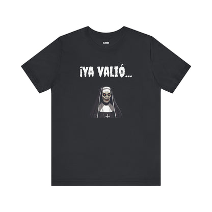 Gothic Nun Tee - Dark Humor Unisex Jersey Shirt - Perfect for Halloween, Parties, Casual Wear, Gifts, Unique Design.YA VALIO