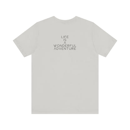 Alados Graphic Tee,Inspirational Unisex Jersey T-Shirt, Adventure Shirt, Angel Wing Shirt, Motivational Top, Gift for Dreamers