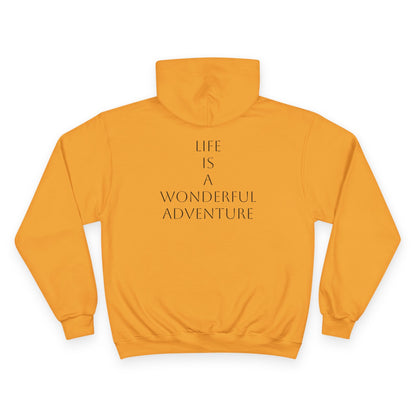 Sporting Champion Hoodie,Unique Design For Adventure Lovers,Great Gift for Holidays,Neutral Gender Hoodie. 'ALADOS:Life is a Wonderful Adventure'