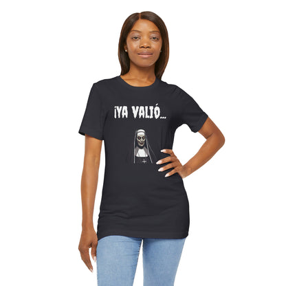 Gothic Nun Tee - Dark Humor Unisex Jersey Shirt - Perfect for Halloween, Parties, Casual Wear, Gifts, Unique Design.YA VALIO