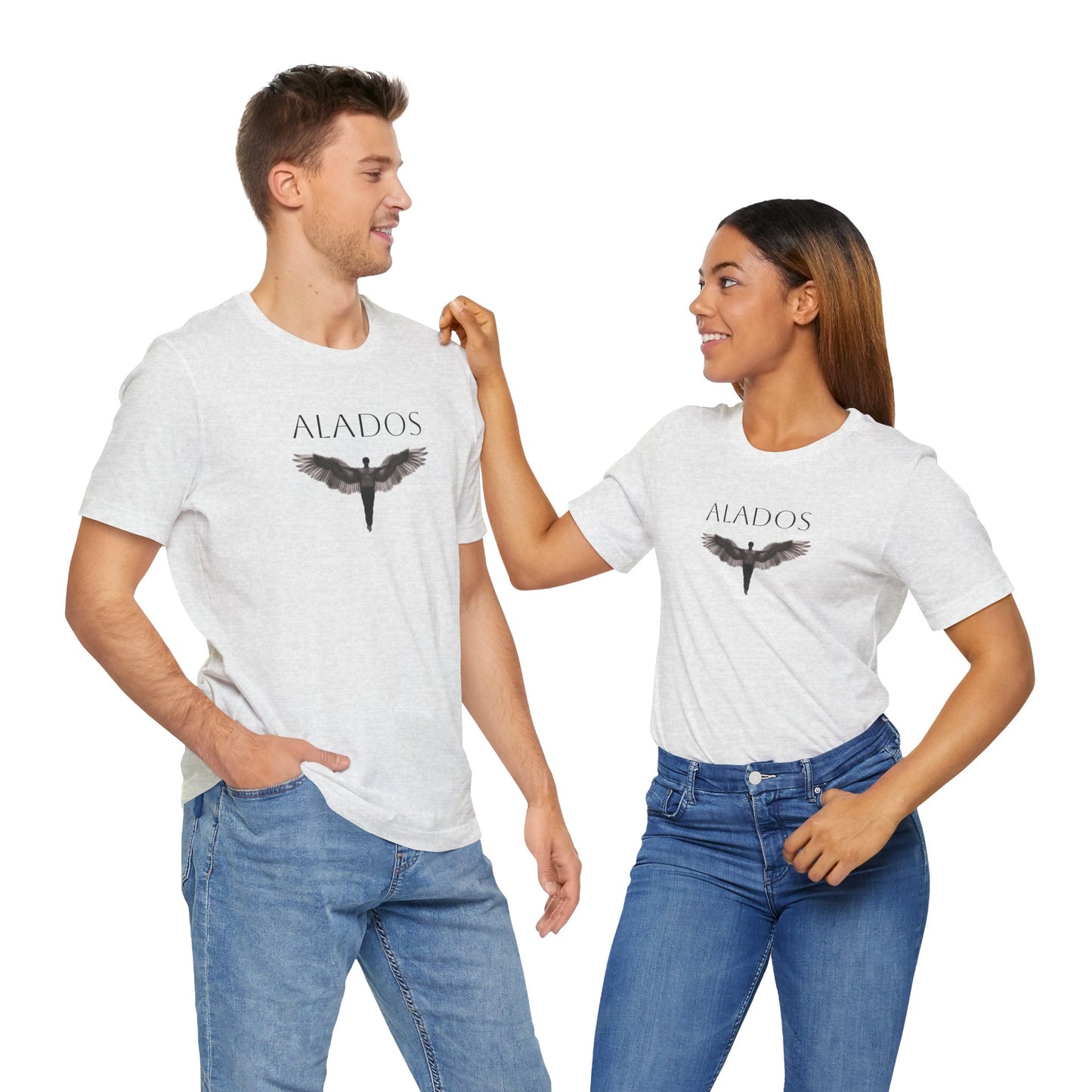 ALADOS.Unisex Angel Wings Graphic Tee, Spiritual Shirt, Gift for Nature Lovers, Casual Wear, Thoughtful Present for Birthdays and Holidays.