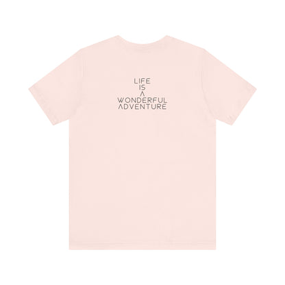 Alados Graphic Tee,Inspirational Unisex Jersey T-Shirt, Adventure Shirt, Angel Wing Shirt, Motivational Top, Gift for Dreamers