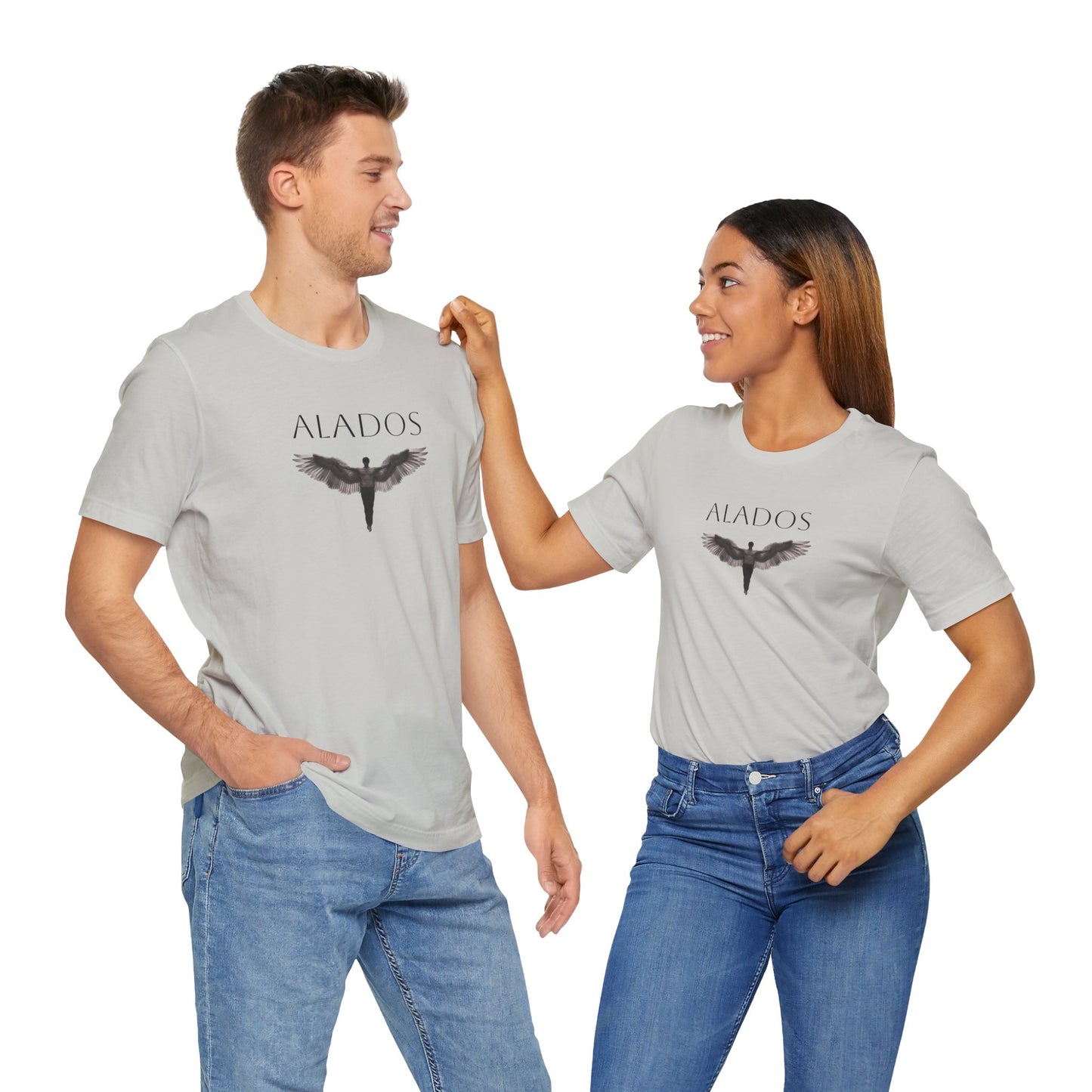 ALADOS.Unisex Angel Wings Graphic Tee, Spiritual Shirt, Gift for Nature Lovers, Casual Wear, Thoughtful Present for Birthdays and Holidays.