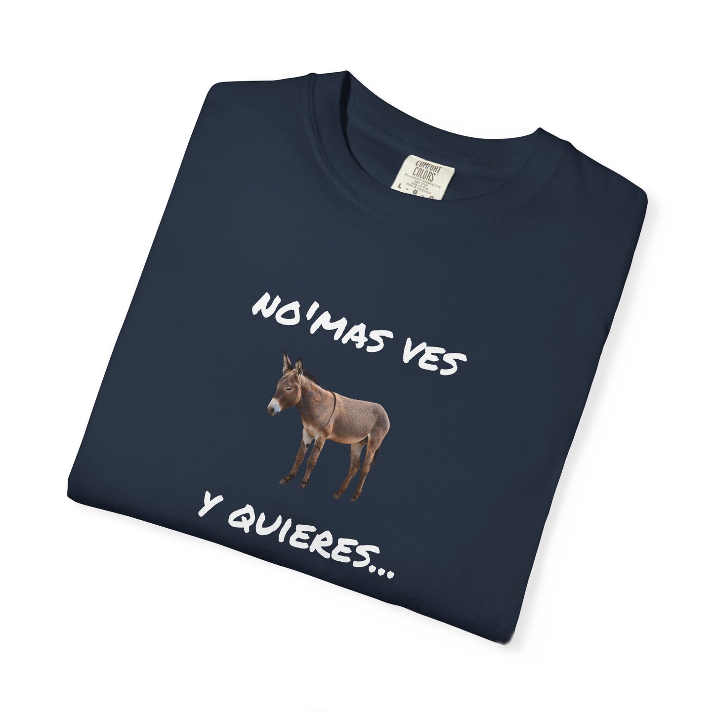 Funny Unisex Garment-Dyed T-Shirt.Mexican Humor T-shirt Nomas ves burro  y quieres...viaje.