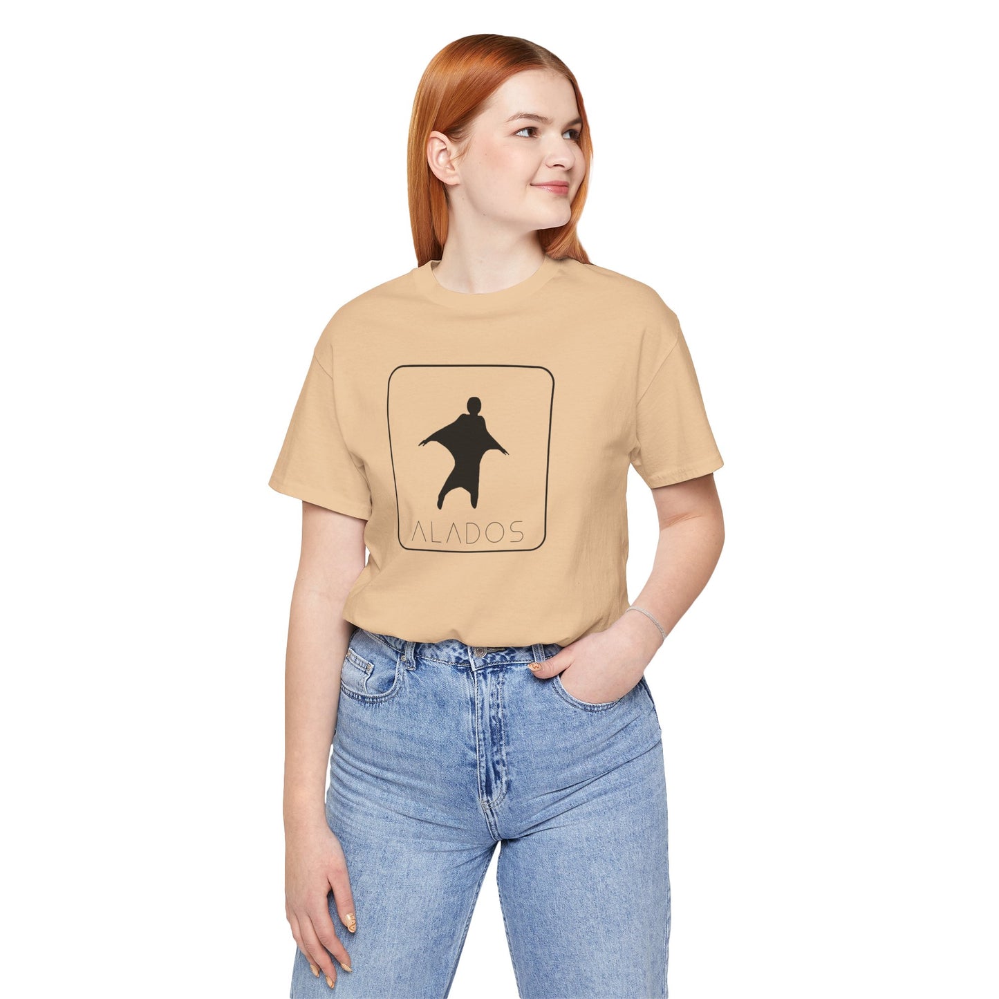 ALADOS.Inspiring Graphic Unisex T-Shirt for Explorers,Unique Design Tee,Motivational Gift for Friends. -Life is a wonderful adventure.-