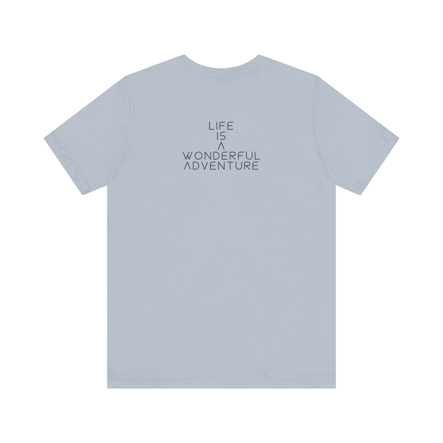 Alados Graphic Tee,Inspirational Unisex Jersey T-Shirt, Adventure Shirt, Angel Wing Shirt, Motivational Top, Gift for Dreamers