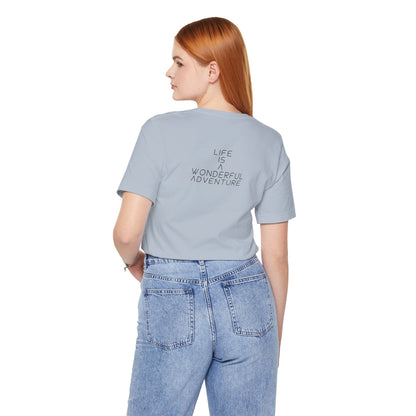 Alados Graphic Tee,Inspirational Unisex Jersey T-Shirt, Adventure Shirt, Angel Wing Shirt, Motivational Top, Gift for Dreamers