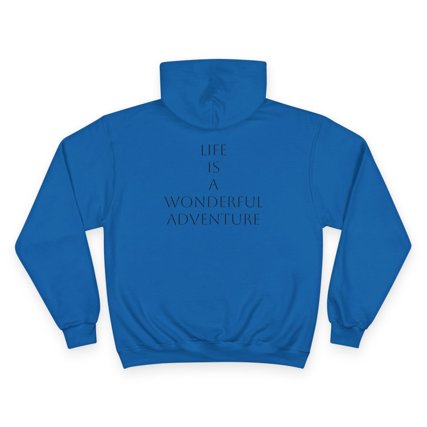 Sporting Champion Hoodie,Unique Design For Adventure Lovers,Great Gift for Holidays,Neutral Gender Hoodie. 'ALADOS:Life is a Wonderful Adventure'