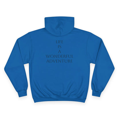Sporting Champion Hoodie,Unique Design For Adventure Lovers,Great Gift for Holidays,Neutral Gender Hoodie. 'ALADOS:Life is a Wonderful Adventure'