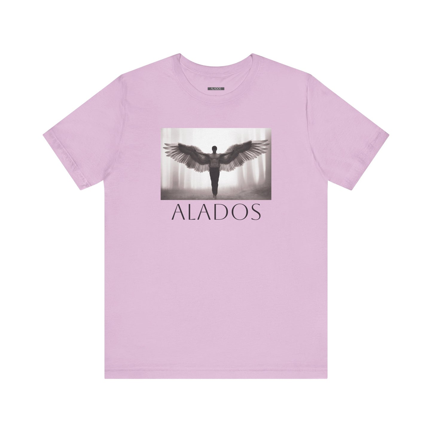 Alados Graphic Tee,Inspirational Unisex Jersey T-Shirt, Adventure Shirt, Angel Wing Shirt, Motivational Top, Gift for Dreamers