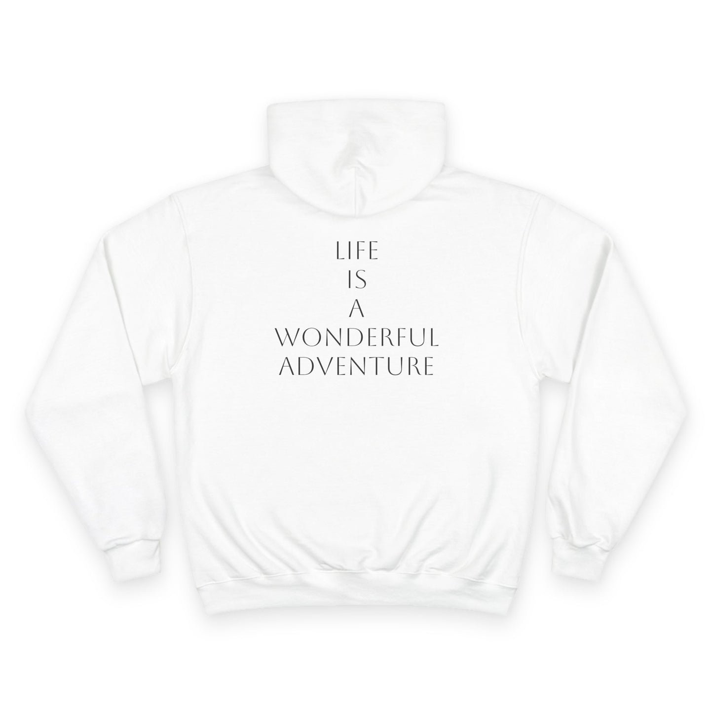 Sporting Champion Hoodie,Unique Design For Adventure Lovers,Great Gift for Holidays,Neutral Gender Hoodie. 'ALADOS:Life is a Wonderful Adventure'