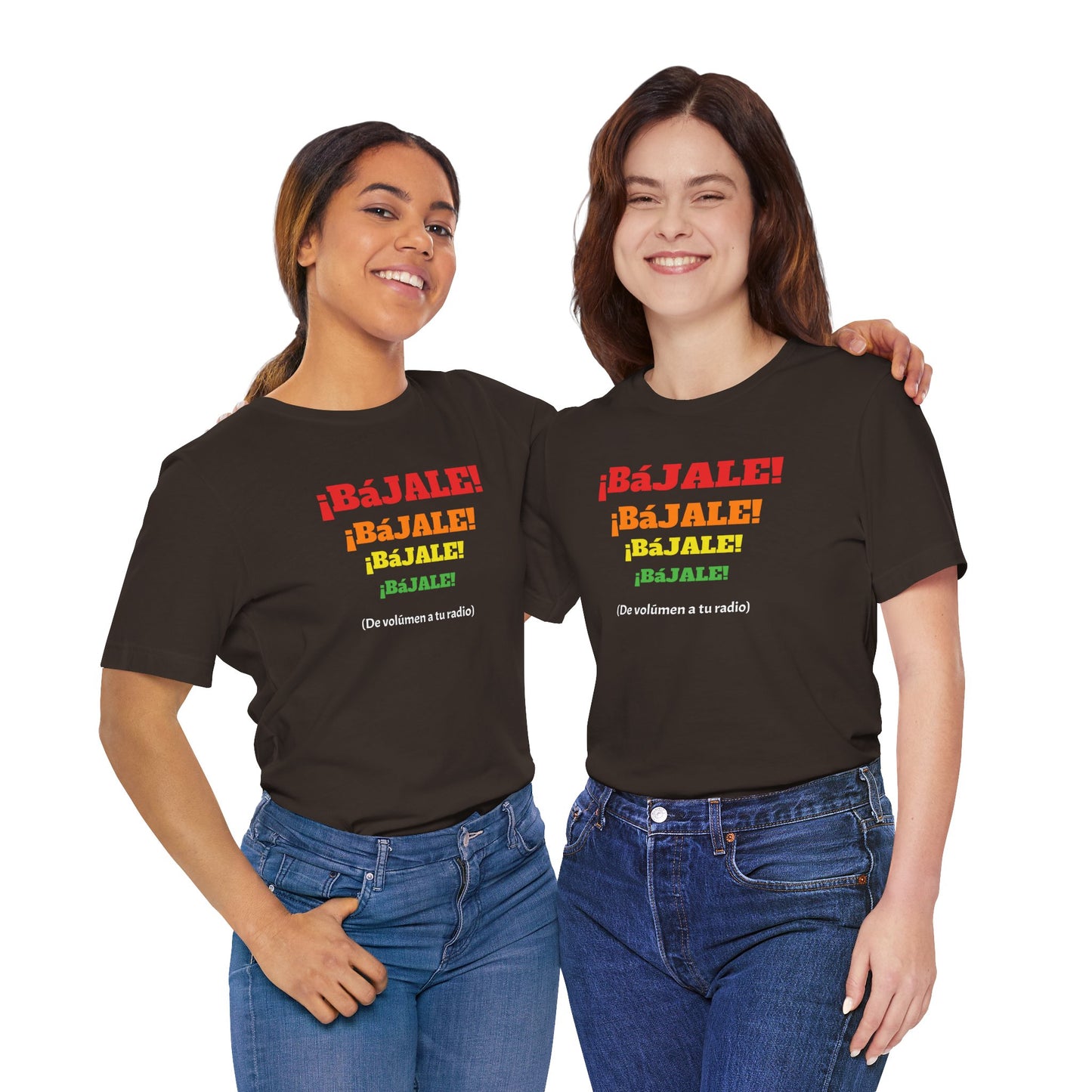 Funny Mexican T-shirt Neutral Gender,Mexican Sayings Shirt,Humorous Latin Style T-shirt 'Bajale Bajale Bajale'