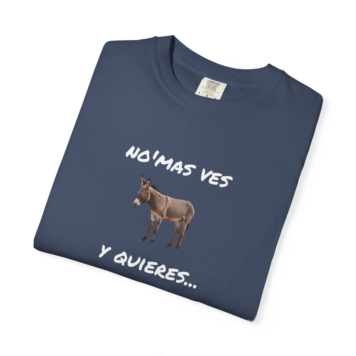 Funny Unisex Garment-Dyed T-Shirt.Mexican Humor T-shirt Nomas ves burro  y quieres...viaje.