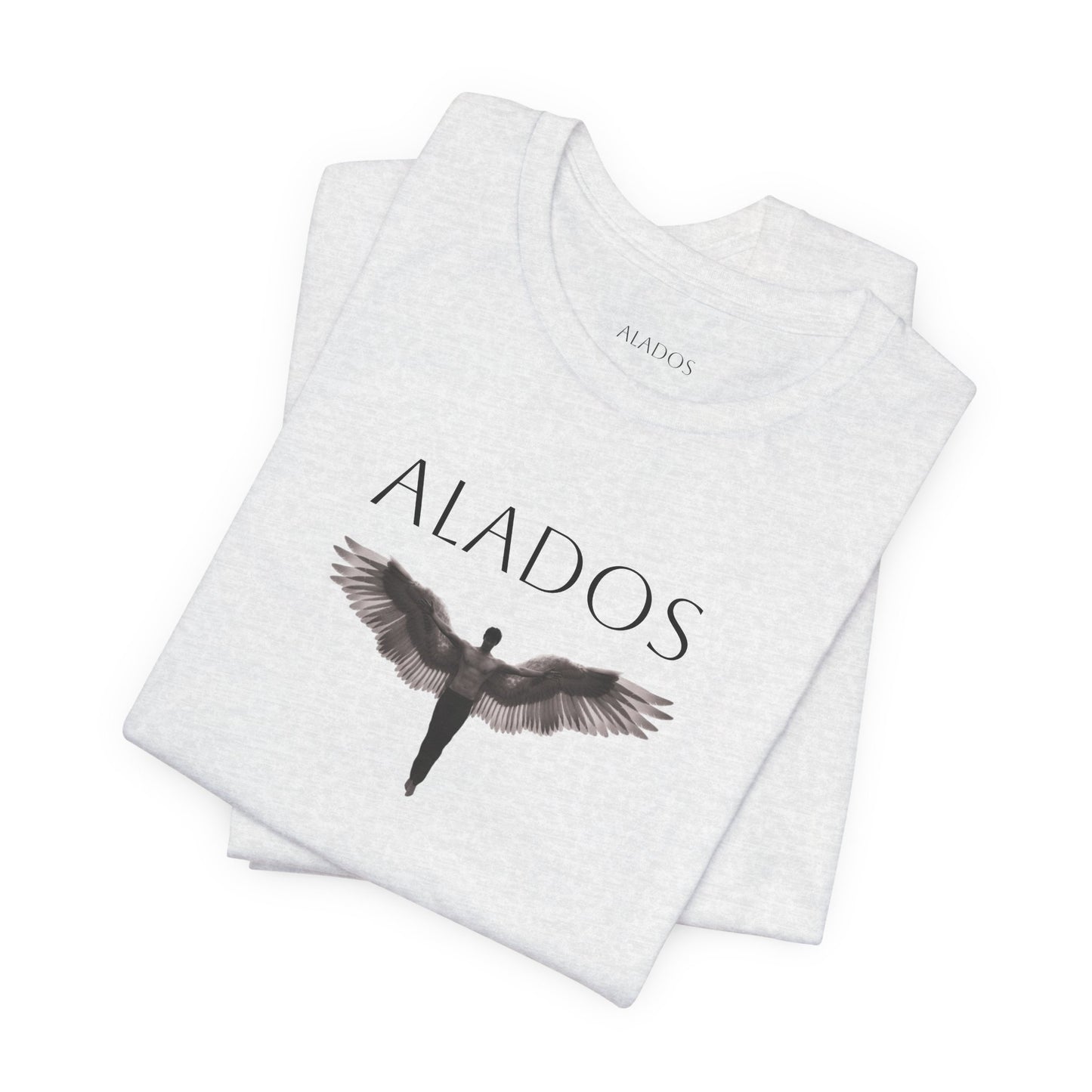 ALADOS.Unisex Angel Wings Graphic Tee, Spiritual Shirt, Gift for Nature Lovers, Casual Wear, Thoughtful Present for Birthdays and Holidays.