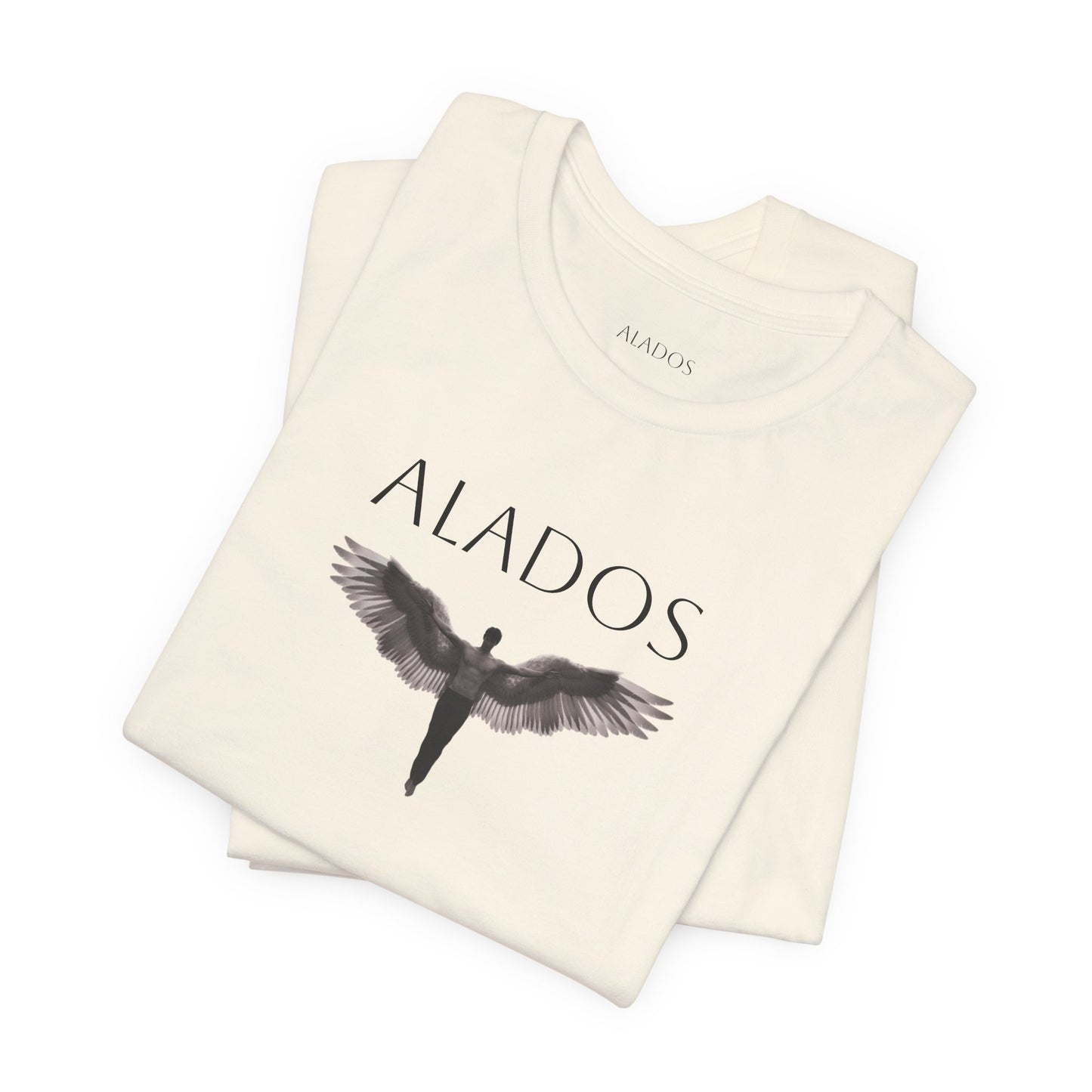 ALADOS.Unisex Angel Wings Graphic Tee, Spiritual Shirt, Gift for Nature Lovers, Casual Wear, Thoughtful Present for Birthdays and Holidays.