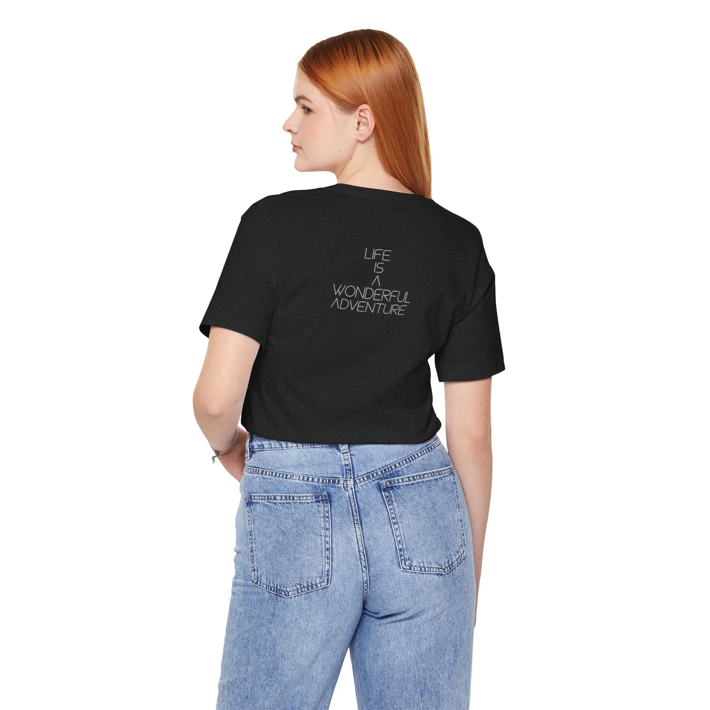 ALADOS  Graphic Tee Neutral Gender,Great Gift for Explorers,Unique Design with Inspiring Quote. 'Life is a Wonderful Adventure'