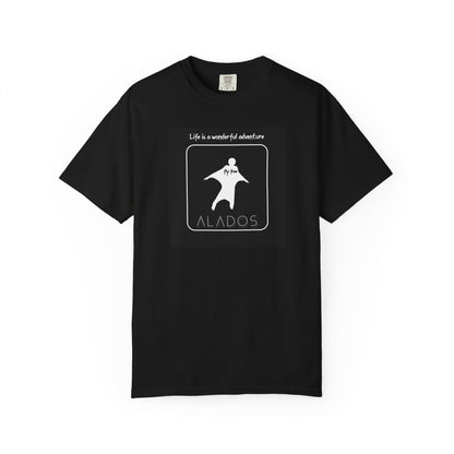 Sporting Design T shirt For Men, Extreme Sports Shirt,Wing Suit Design T shirt,Neutral Gender. 'Life is a Wonderful Adventure'