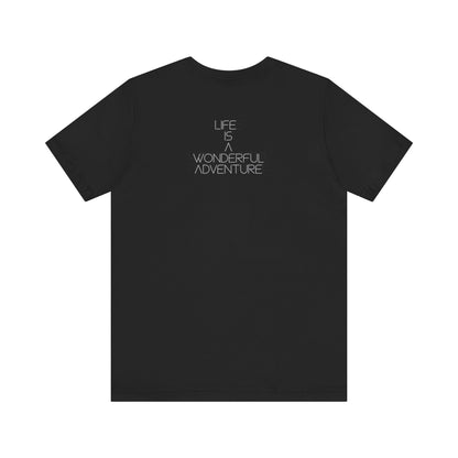 ALADOS  Graphic Tee Neutral Gender,Great Gift for Explorers,Unique Design with Inspiring Quote. 'Life is a Wonderful Adventure'