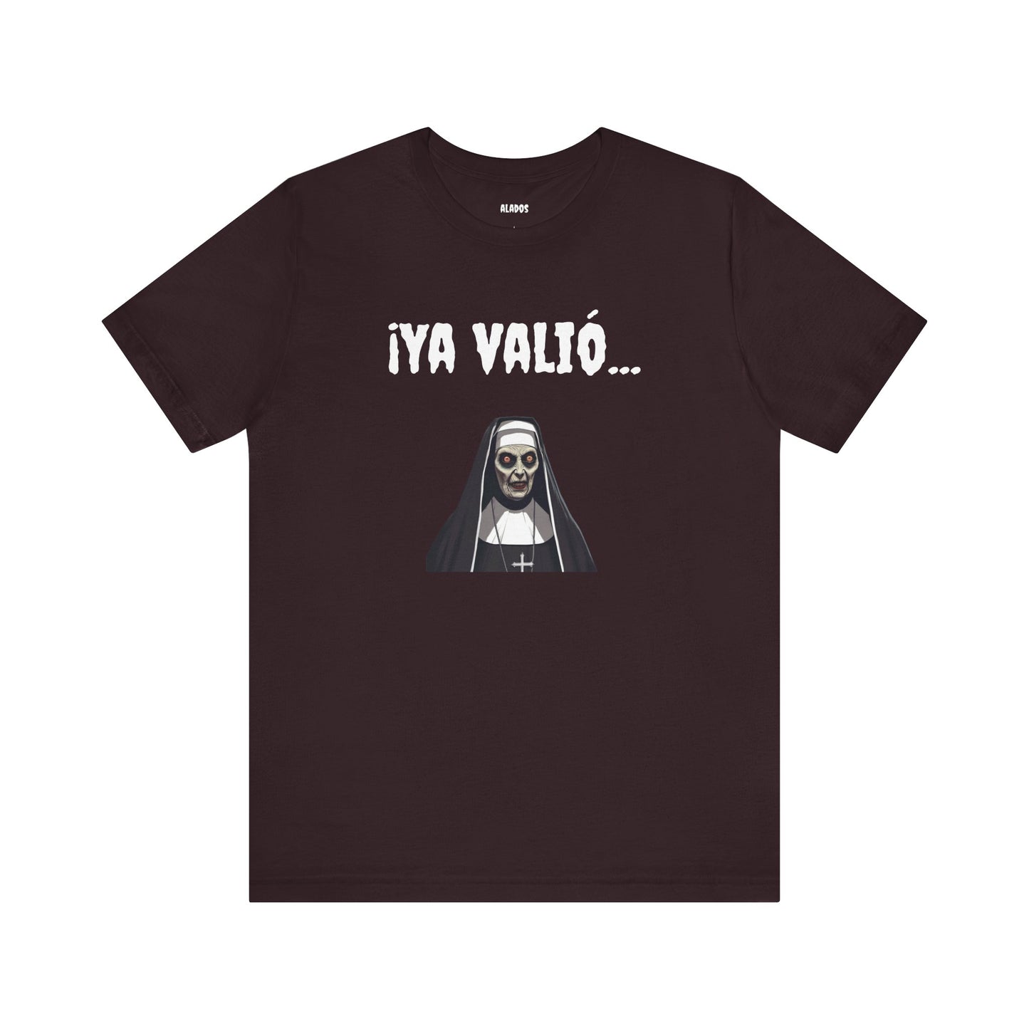 Gothic Nun Tee - Dark Humor Unisex Jersey Shirt - Perfect for Halloween, Parties, Casual Wear, Gifts, Unique Design.YA VALIO