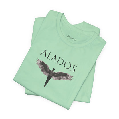 ALADOS.Unisex Angel Wings Graphic Tee, Spiritual Shirt, Gift for Nature Lovers, Casual Wear, Thoughtful Present for Birthdays and Holidays.