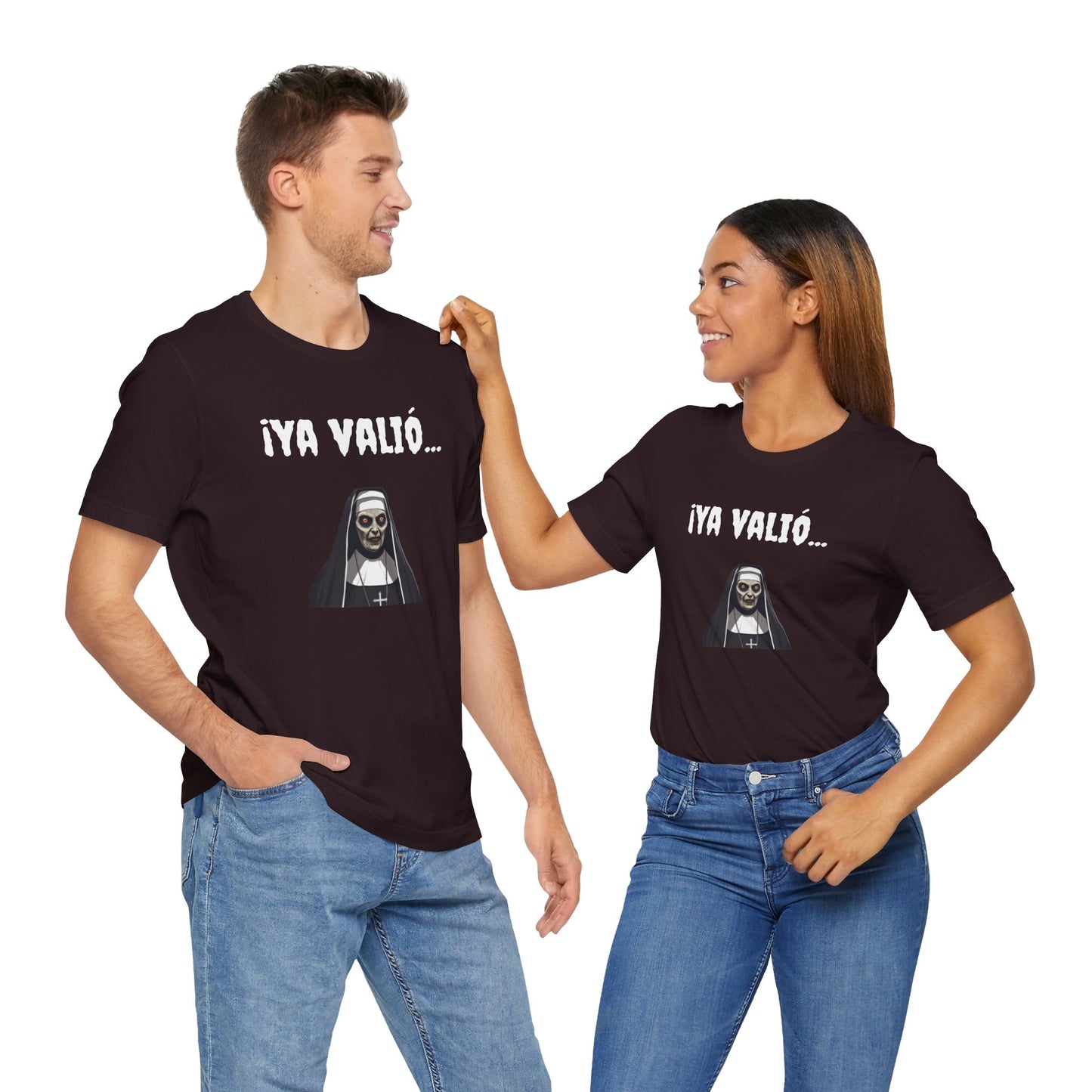 Gothic Nun Tee - Dark Humor Unisex Jersey Shirt - Perfect for Halloween, Parties, Casual Wear, Gifts, Unique Design.YA VALIO
