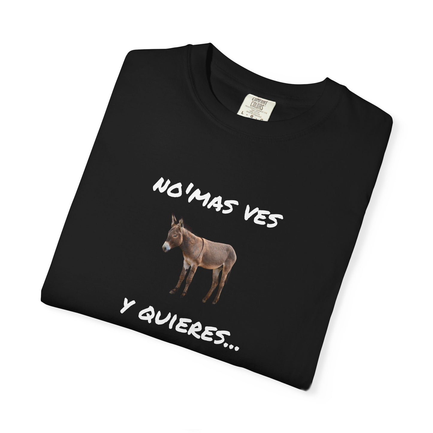 Funny Unisex Garment-Dyed T-Shirt.Mexican Humor T-shirt Nomas ves burro  y quieres...viaje.