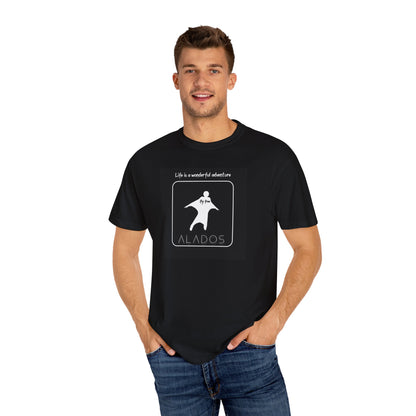 Sporting Design T shirt For Men, Extreme Sports Shirt,Wing Suit Design T shirt,Neutral Gender. 'Life is a Wonderful Adventure'